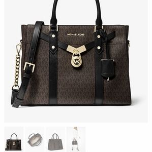 Michael kors Hamilton large logo and leather